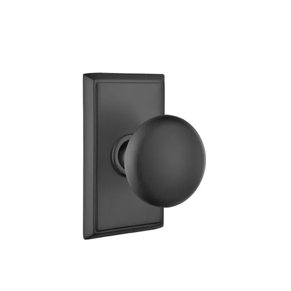 Emtek Passage Knobset w/ Rectangular Rosette and Providence Knob | Wayfair North America