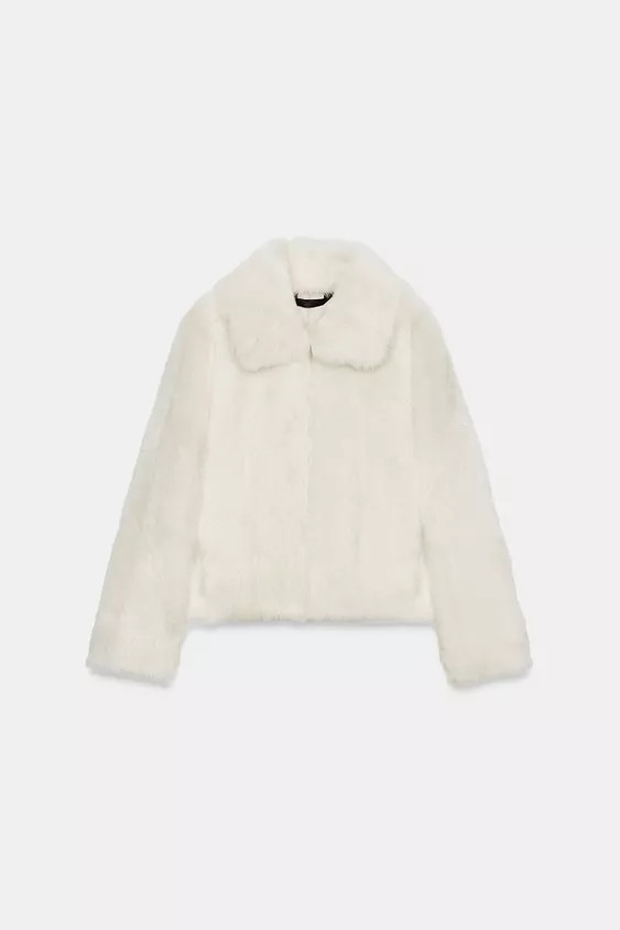 LEATHER COAT WITH SHEEPSKIN ZW COLLECTION | Zara UK