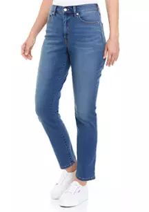 Women's High Rise Curvy Straight Jeans | Belk