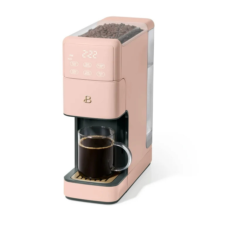 Beautiful Perfect Grind™ Programmable Single Serve Coffee Maker, Rose by Drew Barrymore | Walmart (US)