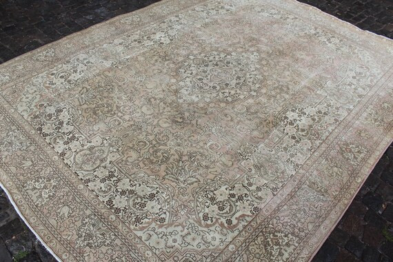 9x12 Turkish Large Rug, Vintage Rug, Handwoven Rug, Area Rug, Office Rug, Diningroom  Rug, Muted ... | Etsy (US)