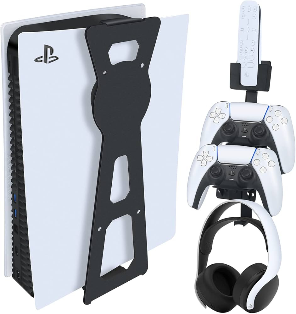 PS5 Holder Wall Mount Stand - Playstation 5 Game Controller Holder Wall Shelf Play Station 5 Cons... | Amazon (US)