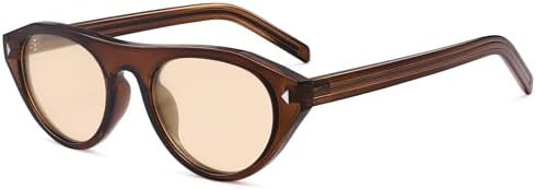 VANLINKER Retro Small Oval Sunglasses for Women Men Trendy Narrow Round Cateye Shades VL9915,Tort... | Amazon (US)