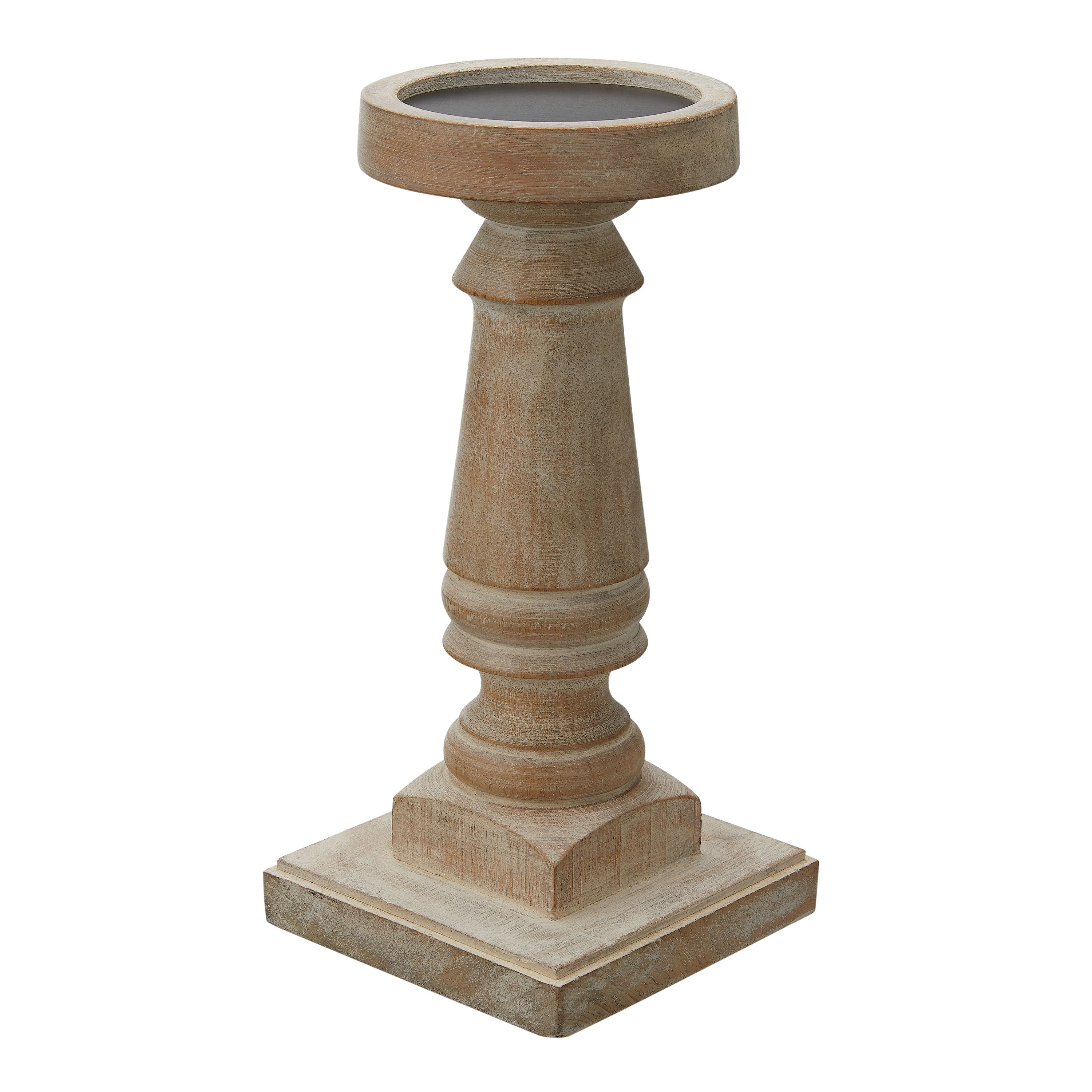 Way To Celebrate Distressed White Wooden Pillar Candle Holder, 9.5"Average rating:0out of5stars, ... | Walmart (US)