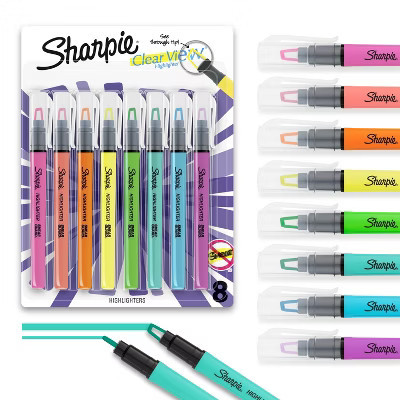 Sharpie Highlighter Clearview Stick 8ct | Target