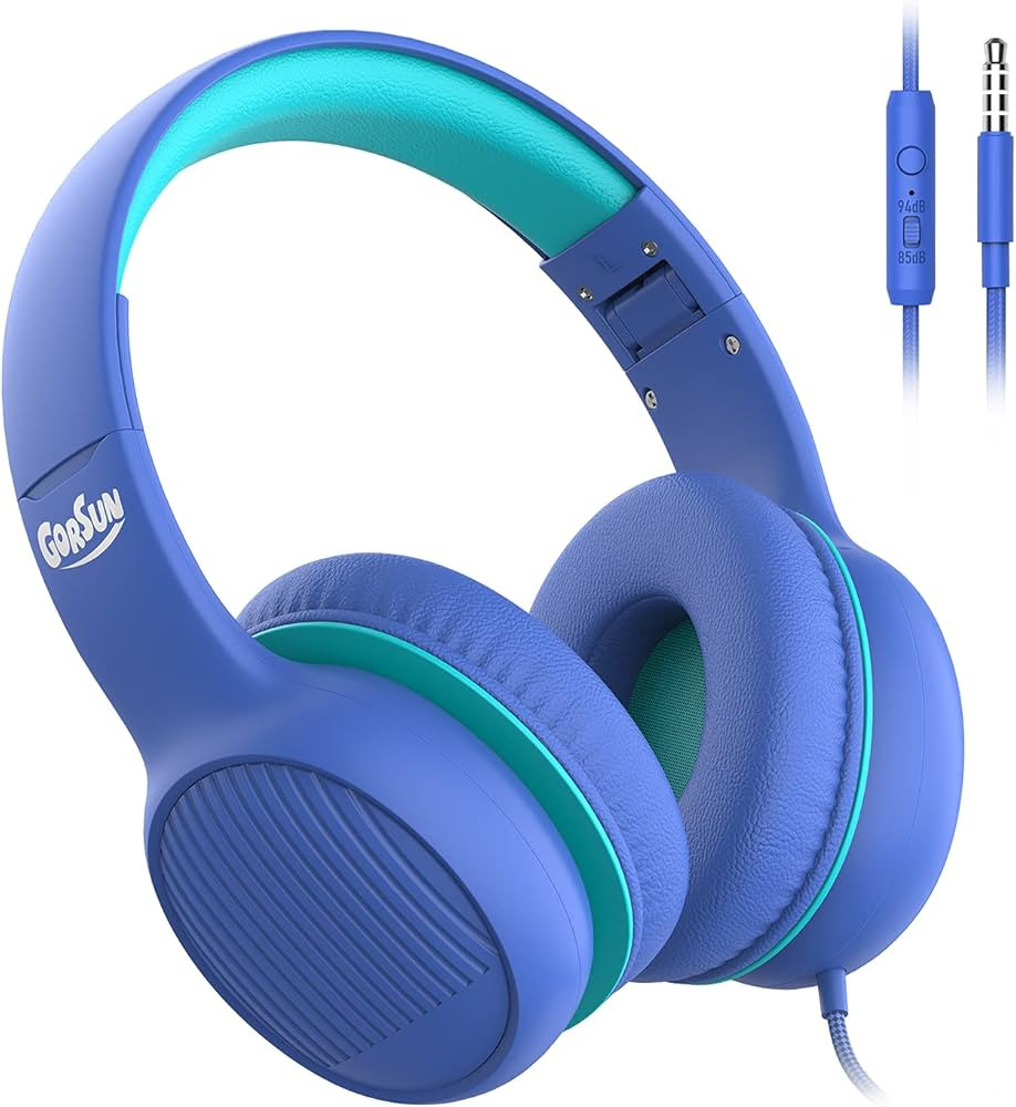 gorsun Premium A66 Kids Headphones with 85dB/94dB Volume Limited, in-line HD Mic, Audio Sharing, ... | Amazon (US)
