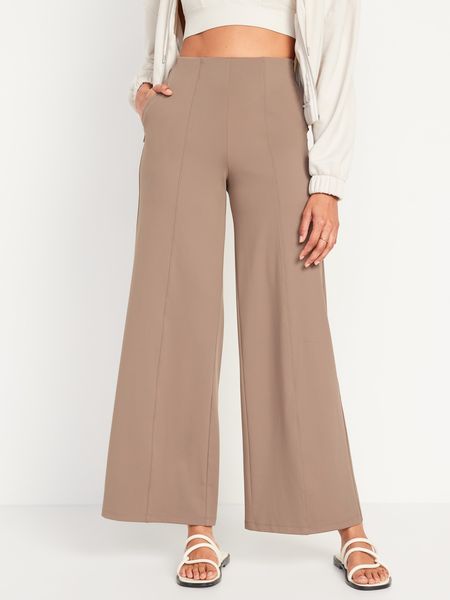 High-Waisted PowerSoft Wide-Leg Pants for Women | Old Navy (US)