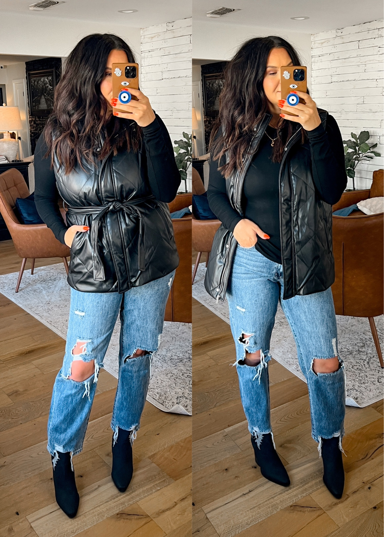 Pink Lily Drops
20% off with sitewide code: BWC20 

Mom jean: rigid cotton (size 13/33)
Long sleeve: XL
 Vest: large
Boots: TTS


#LTKstyletip #LTKmidsize #LTKfindsunder50