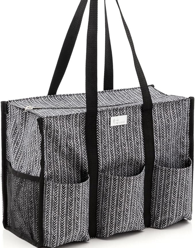 Pursetti Utility Tote with Pockets & Compartments-Perfect Nurse Tote Bag, Teacher Bag, Work Bags ... | Amazon (US)