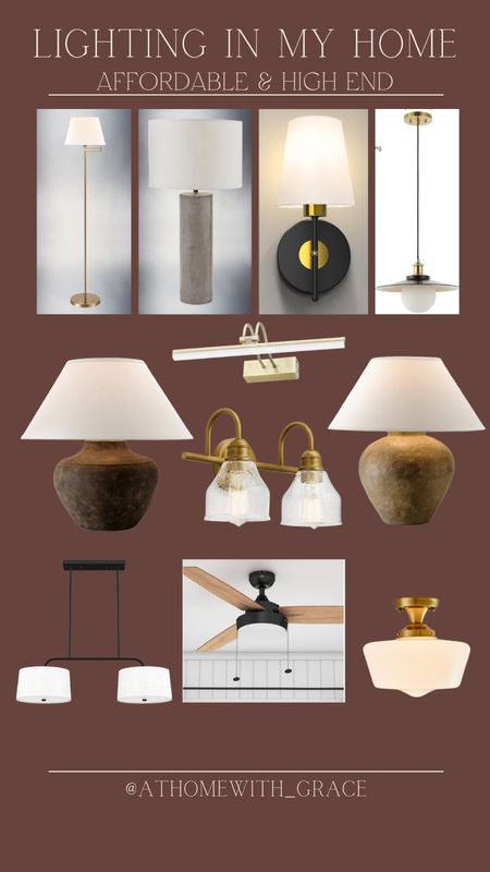 Lighting roundup in my home. I have a mix of affordable and high end! So many good pieces! I’ve been investing in lamps and couldn’t be happier. Lighting swaps make such a difference in builder grade basic homes! 

#LTKStyleTip #LTKFamily #LTKHome