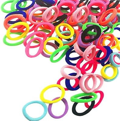 Baby Hair Ties for Kids Toddlers 100 PCS 10 Colors Small Seamless Hair Bands Ponytail Holder J-ME... | Amazon (US)