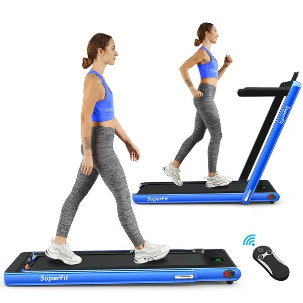 SuperFit 2.25HP 2 in 1 Folding Treadmill W/ APP  Speaker Remote Control | Walmart (US)