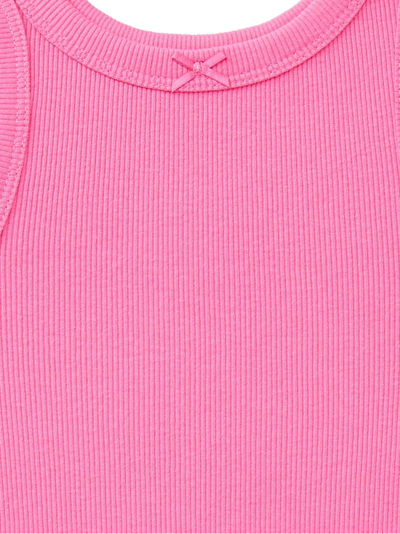 Wonder Nation Toddler Girls Ribbed Tank Top, Sizes 18M-5T | Walmart (US)