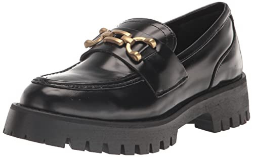 Steve Madden Women's Lyanna Loafer, Black, 9.5 | Amazon (US)