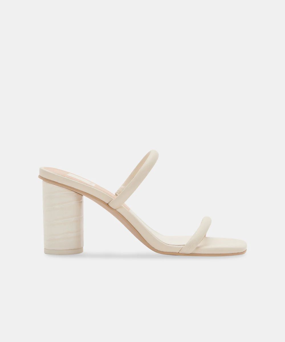 NOLES HEELS IVORY STELLA | DolceVita.com