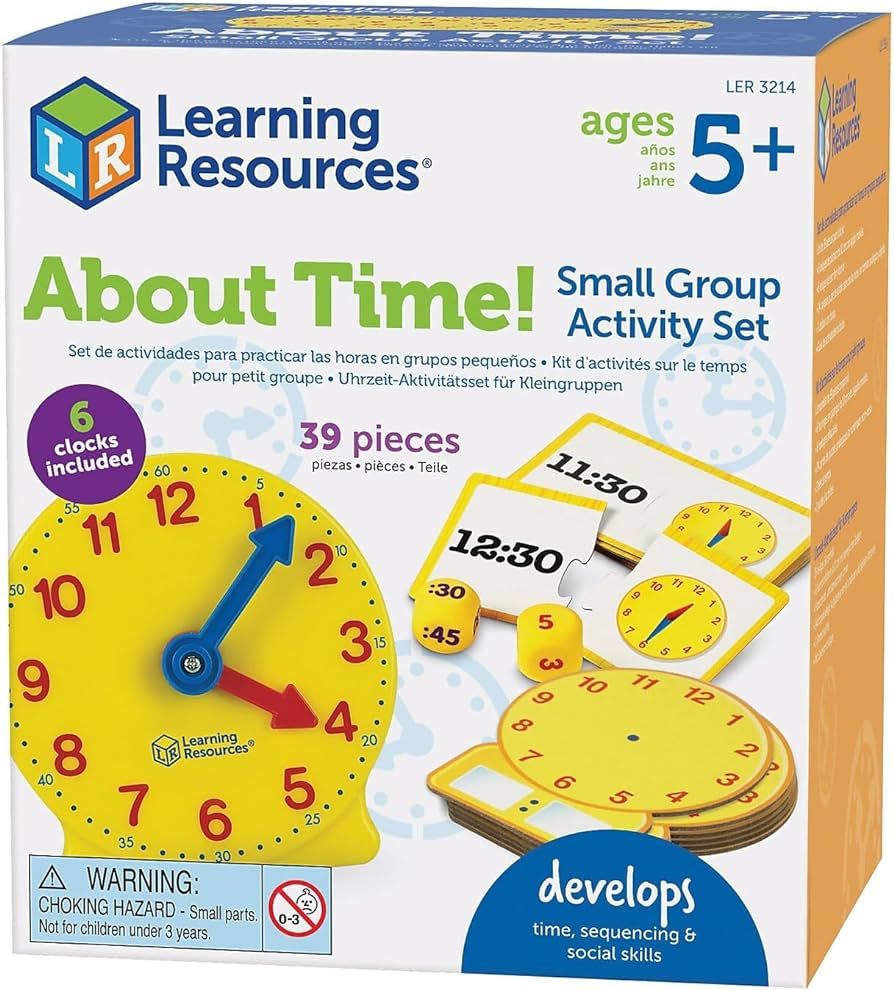 Learning Resources LER3214 About Time! Small Group Activity Set, Multicolored | Amazon (US)
