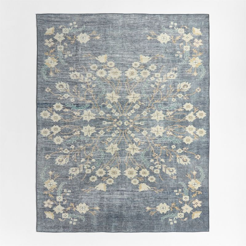 Jules Floral Washable Area Rug 5'x8' + Reviews | Crate & Kids | Crate & Barrel