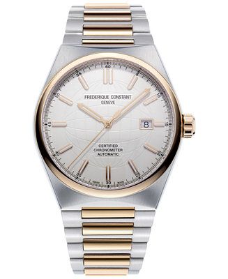 Frederique Constant Men's Swiss Automatic Highlife COSC Two-Tone Stainless Steel Bracelet Watch 4... | Macy's
