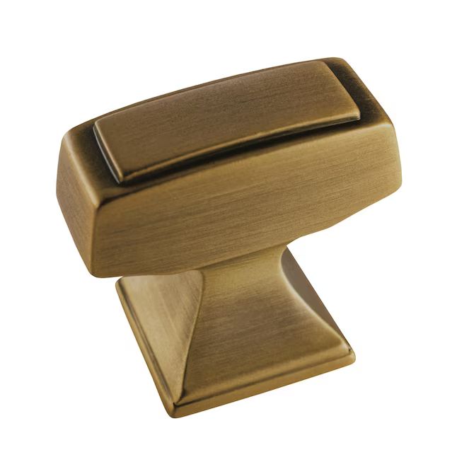 Amerock Mulholland 1-1/4-in Gilded Bronze Bar Traditional Cabinet Knob | Lowe's