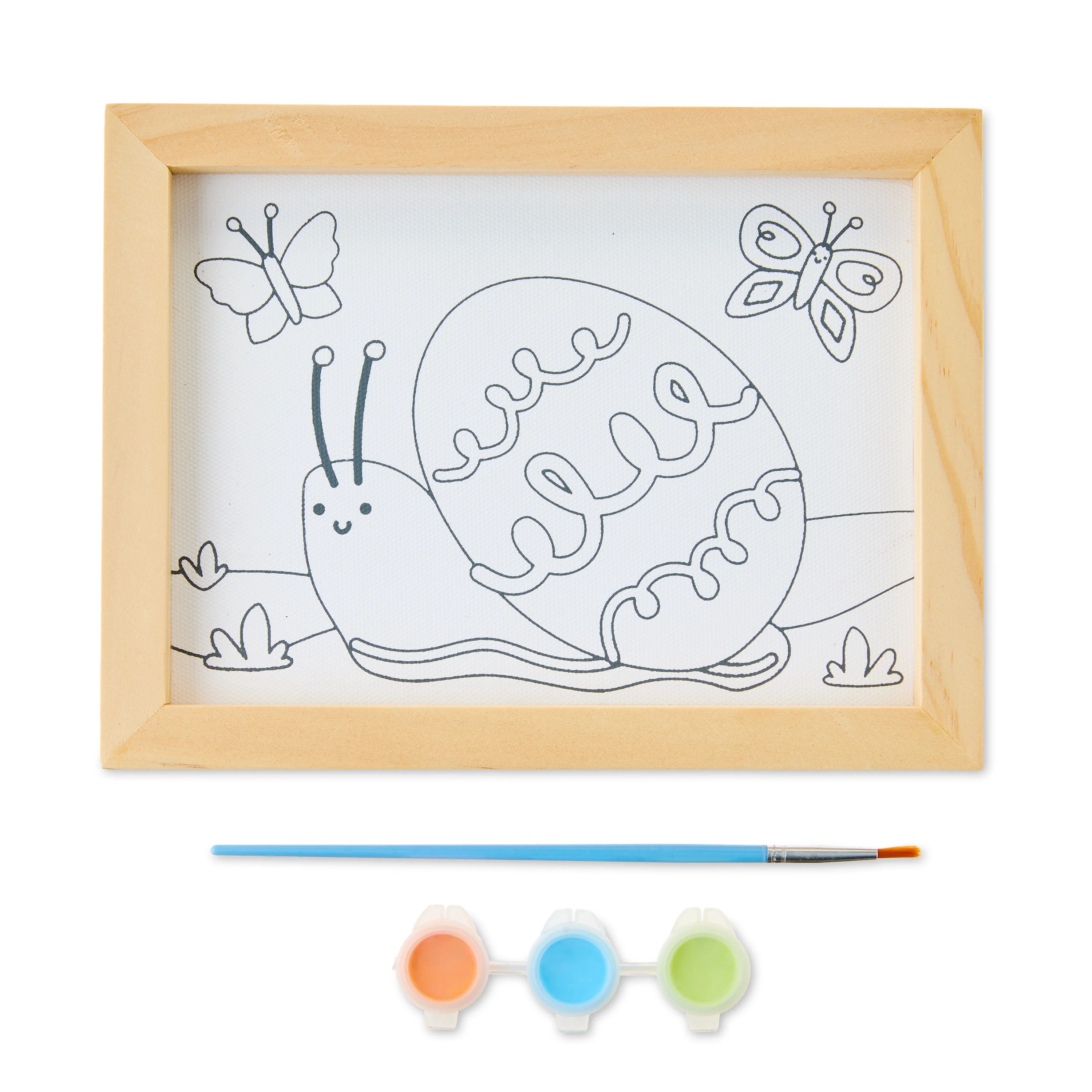 Paint Your Own Snail Canvas Arts and Crafts Kit, 5 Pieces, Easter by Way To Celebrate | Walmart (US)
