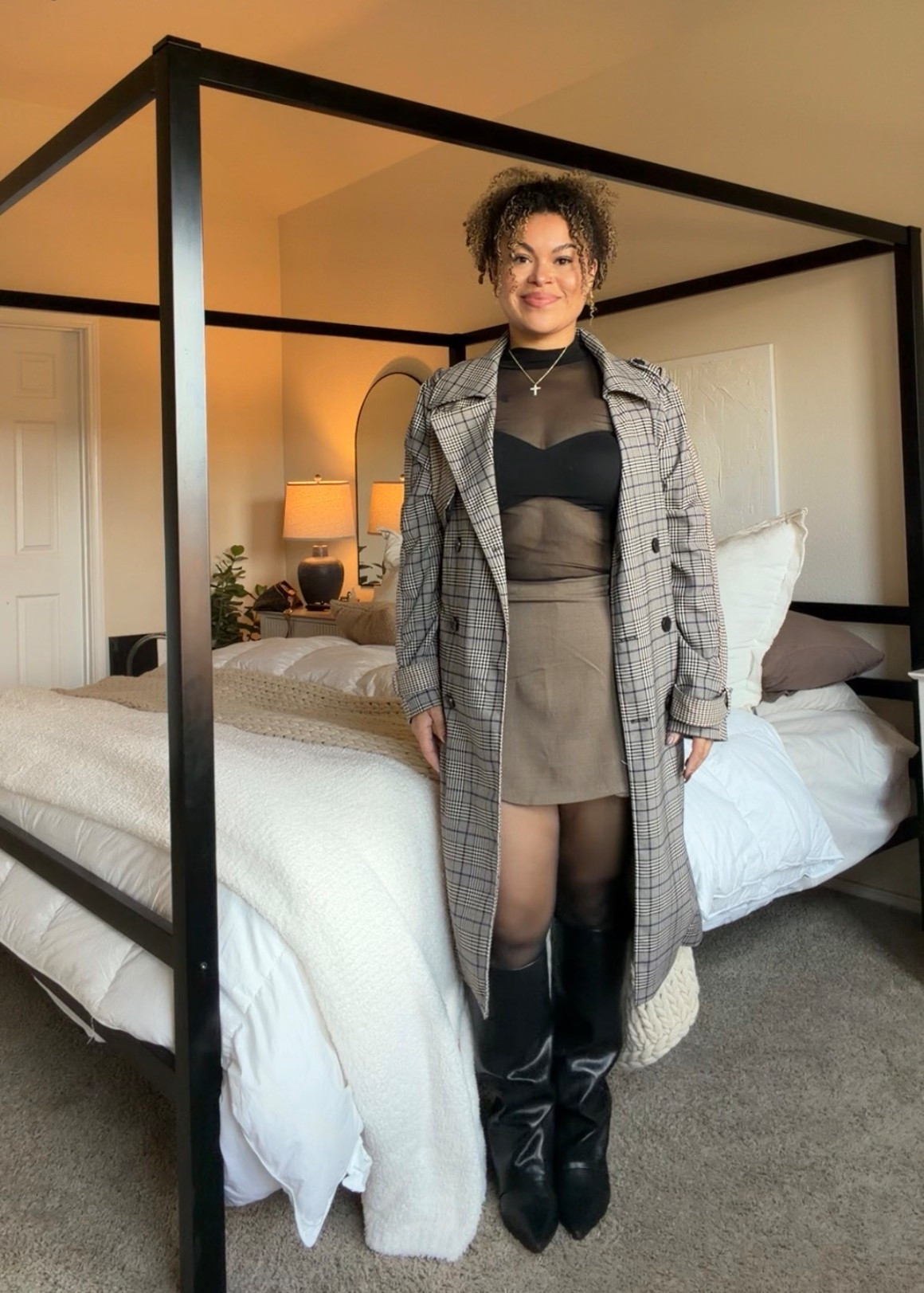 Because a trench coat and knee-high boots will never fail you. 

#LTKPlusSize #LTKootd #LTKMidsize