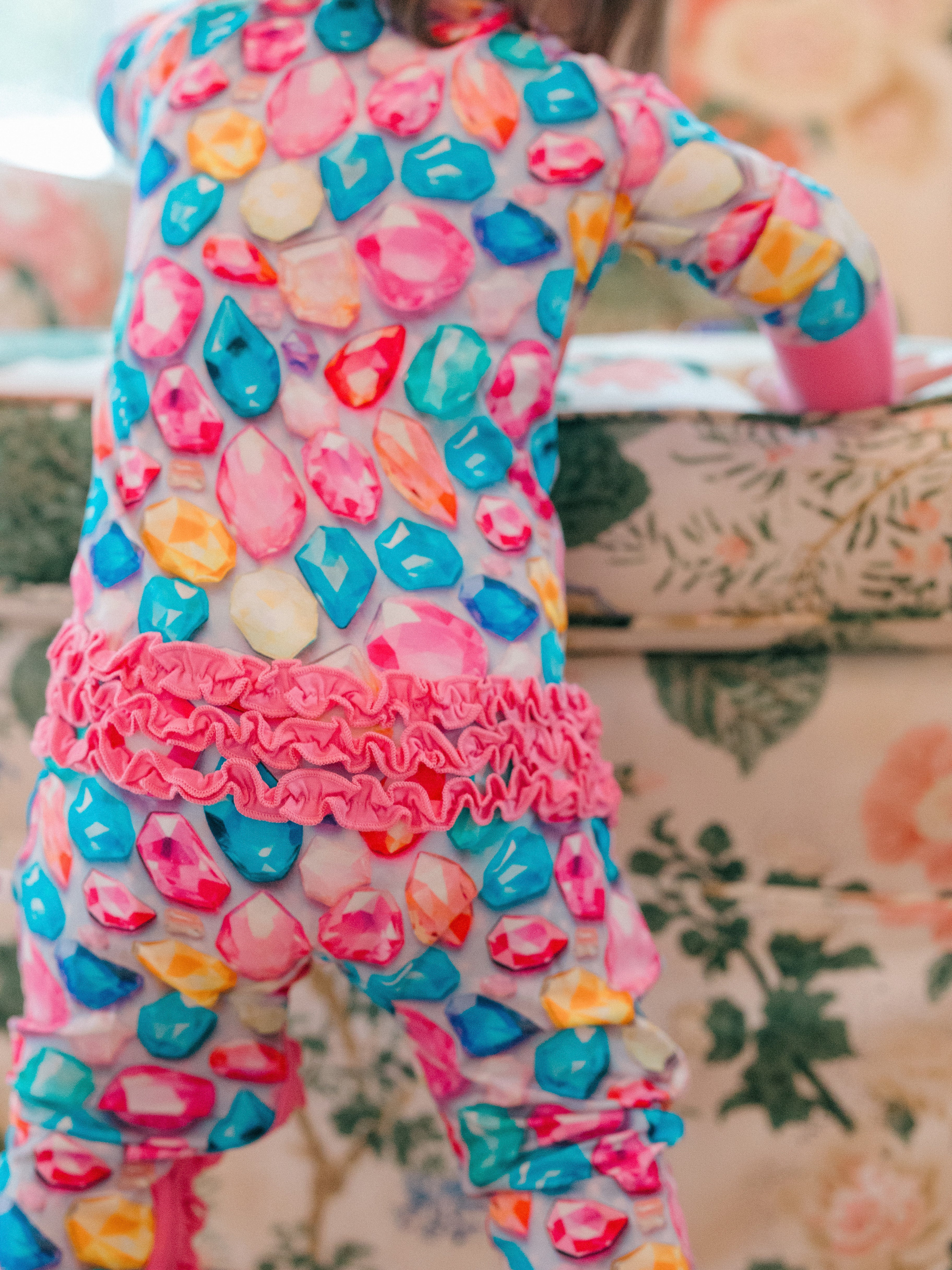 Bejeweled Bamboo Ruffle Romper | Poppy Kids Co