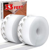 Click for more info about Holikme 1.8”W-33 Feet Weather Stripping Silicone Door Seal Strip Door，Silicone Sealing Sticke...