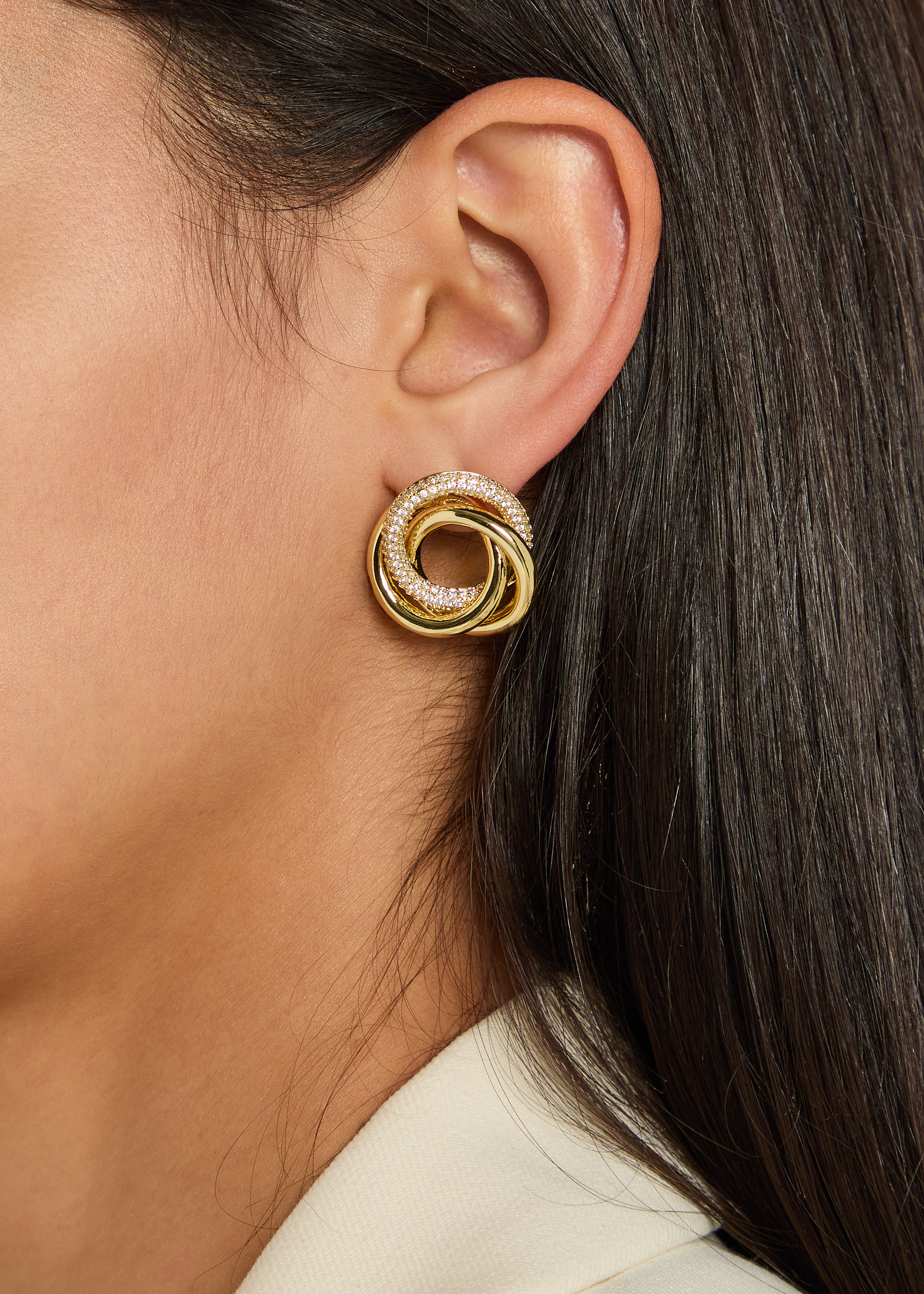 22kt gold-plated drop earrings | Harvey Nichols
