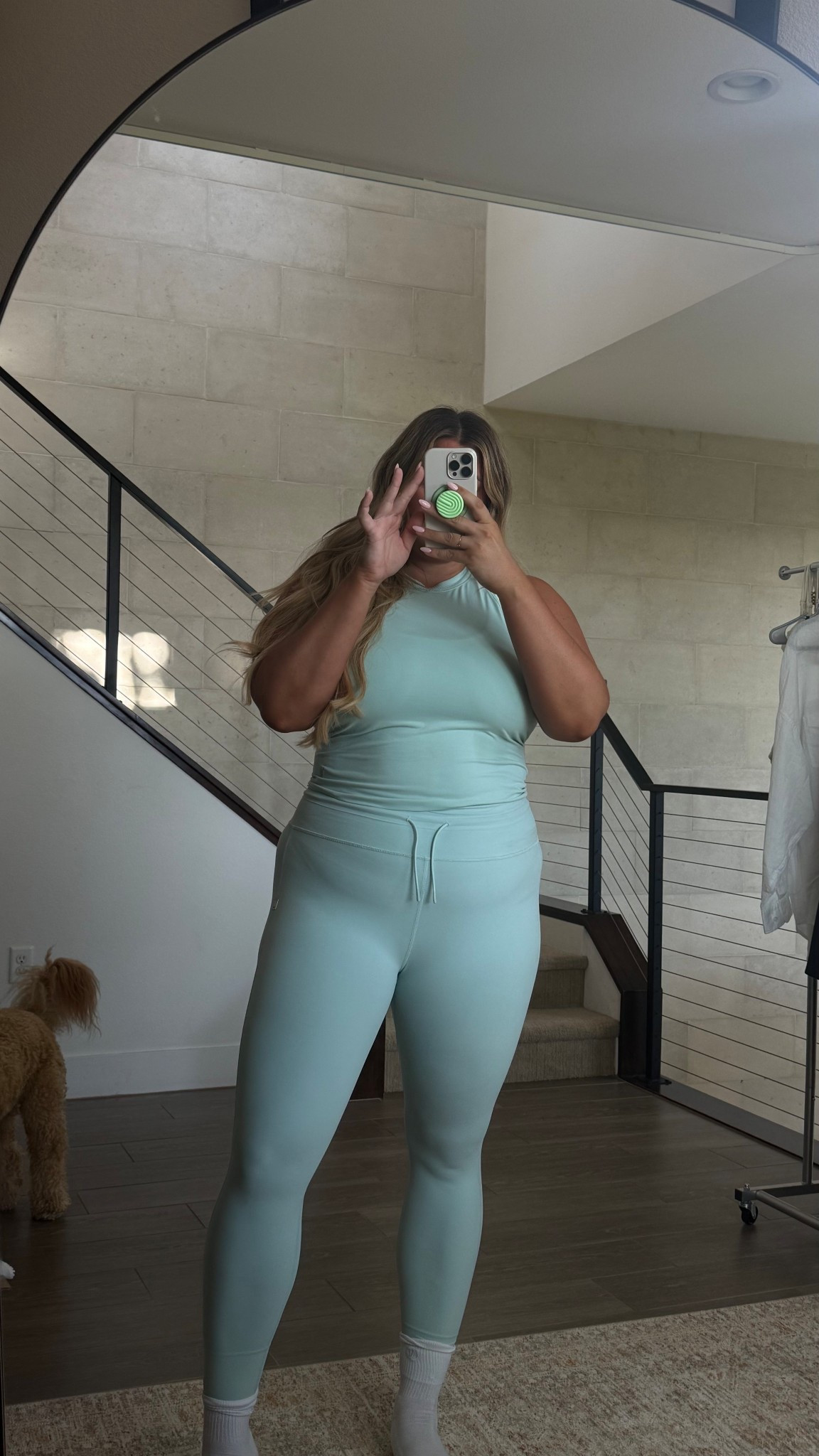 my workout set of the day from vuori!! wearing an xl 🩵

#LTKActive #LTKMidsize #LTKStyleTip