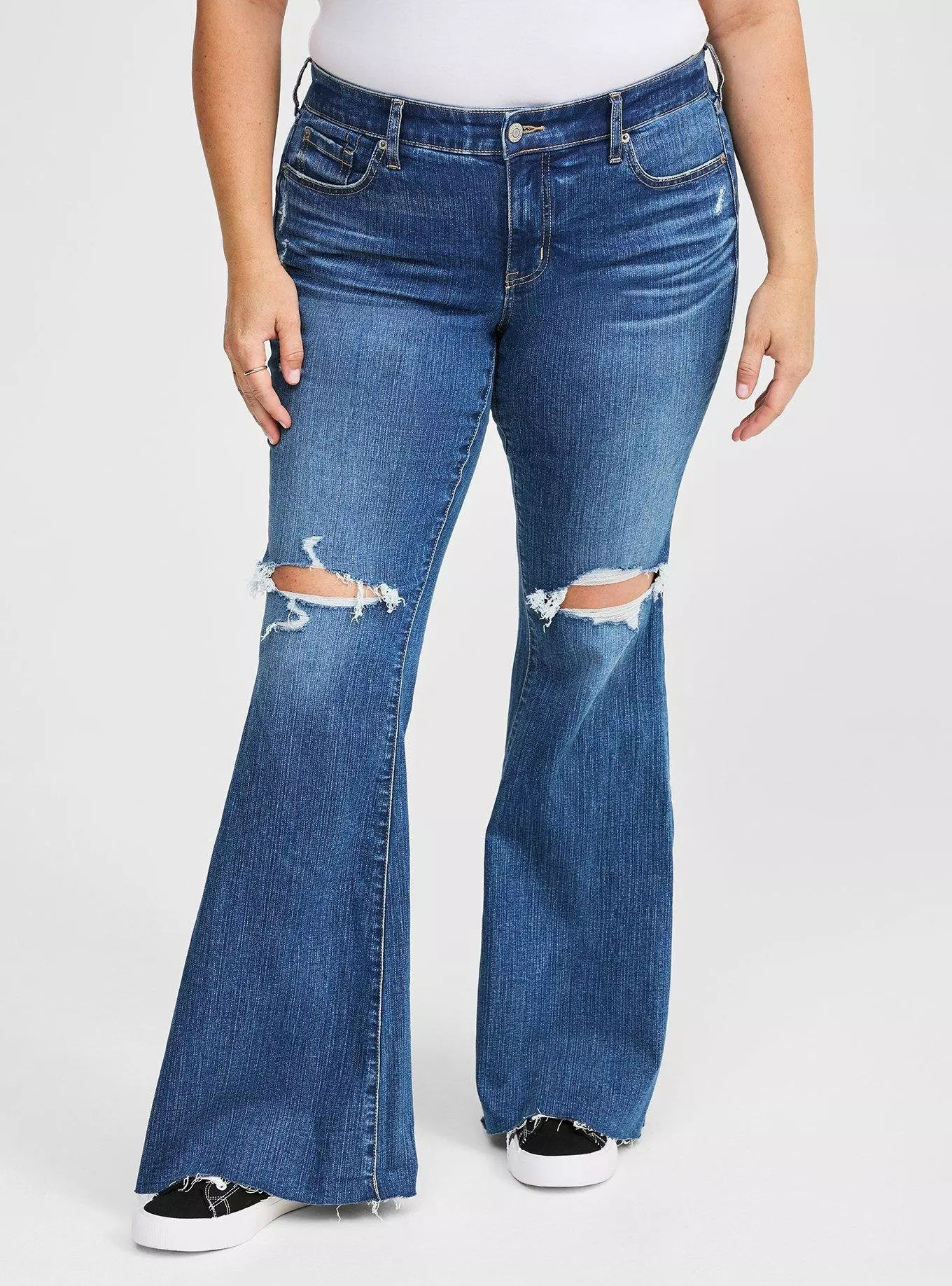 Perfect Flare Vintage Stretch Mid-Rise Jean | Torrid (US & Canada)