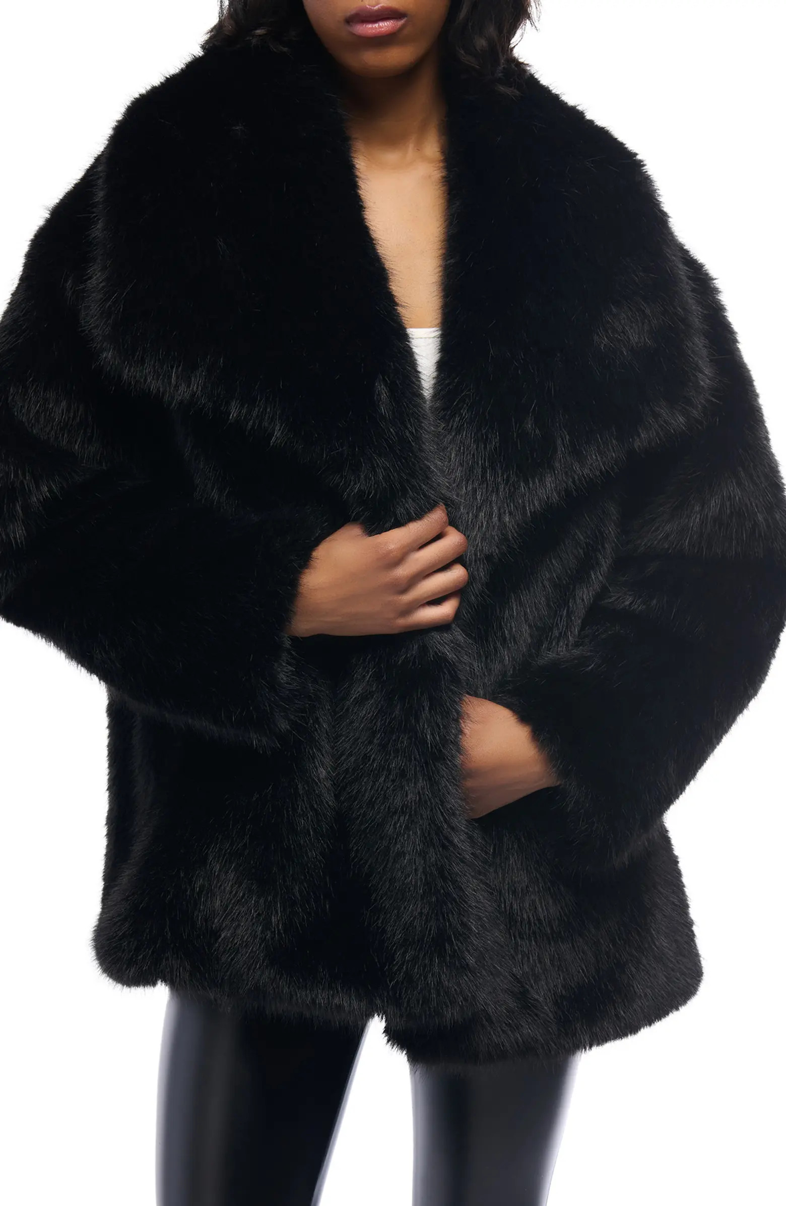 AZALEA WANG Old Hollywood Faux Fur Jacket | Nordstrom | Nordstrom