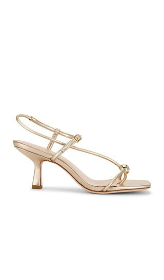 Loeffler Randall Triana Strappy Sandal in Metallic Gold. - size 9.5 | Revolve Clothing (Global)
