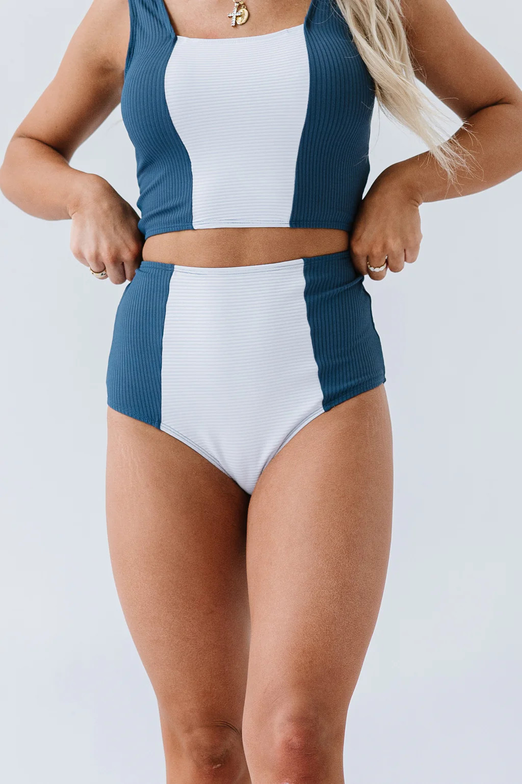 Island Colorblock Bottom | Deep Blue | Coral Reef Swim