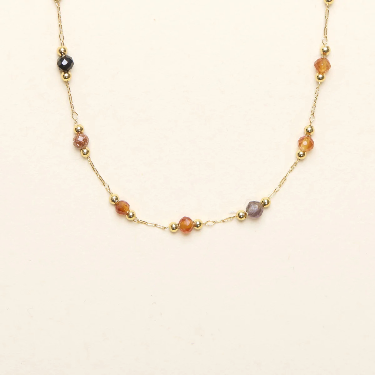 Natural Stone Bobble Necklace | Shapes Studio