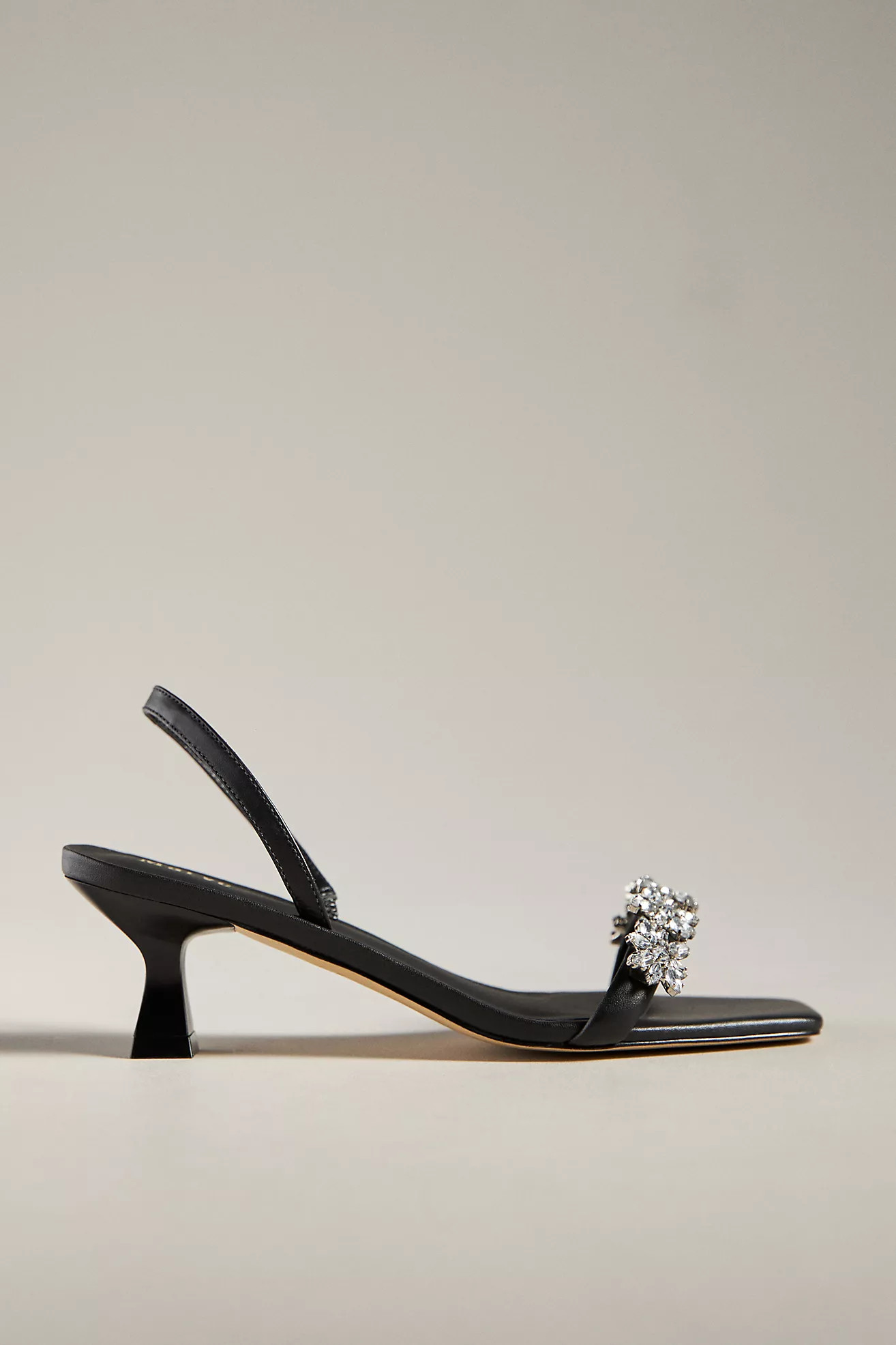 Maeve Gem Floral Kitten Heels | Anthropologie (US)