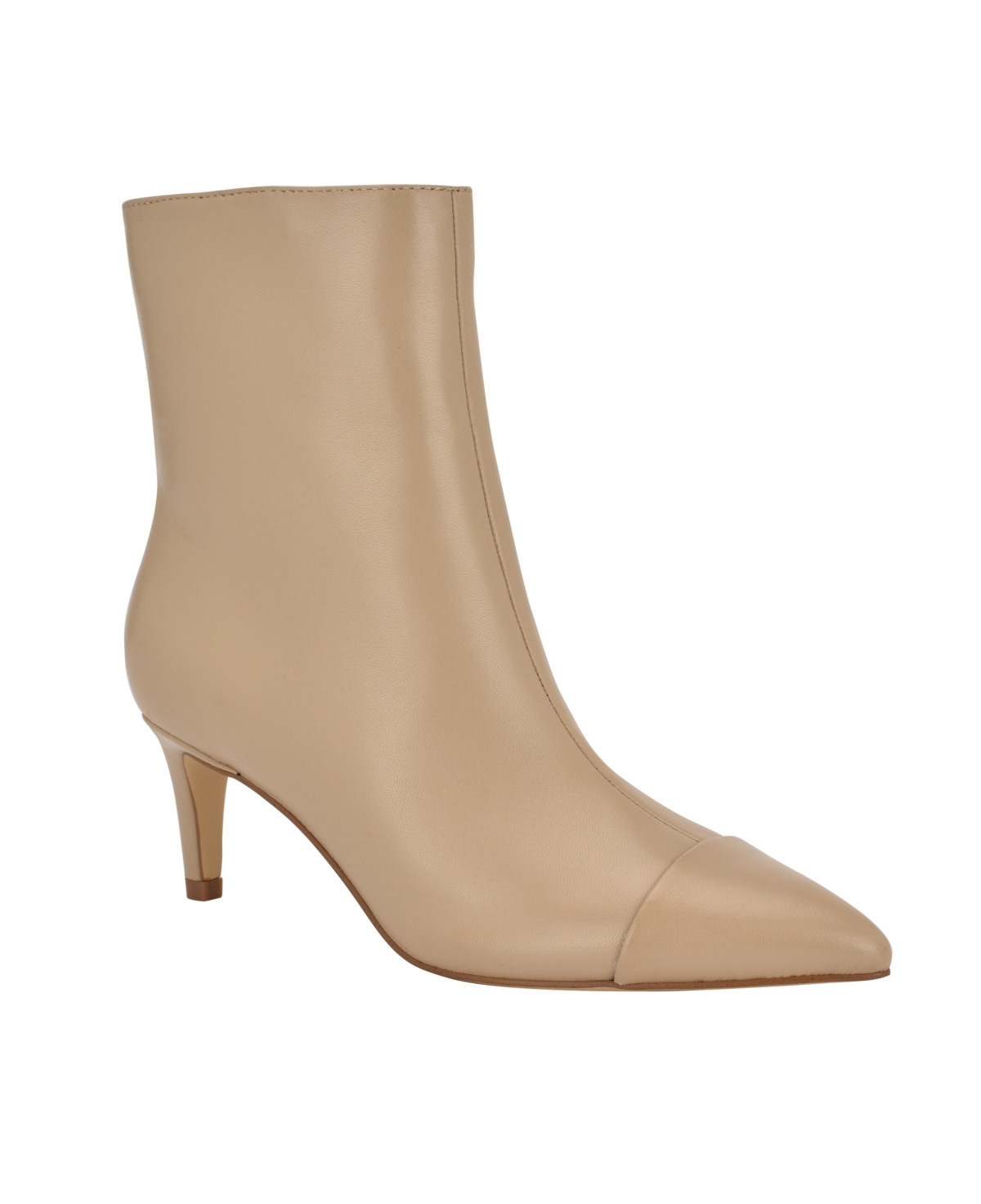 Calvin Klein Women's Gentley Pointy Toe Stiletto Dress Booties - Light Natural Leather | Macy's
