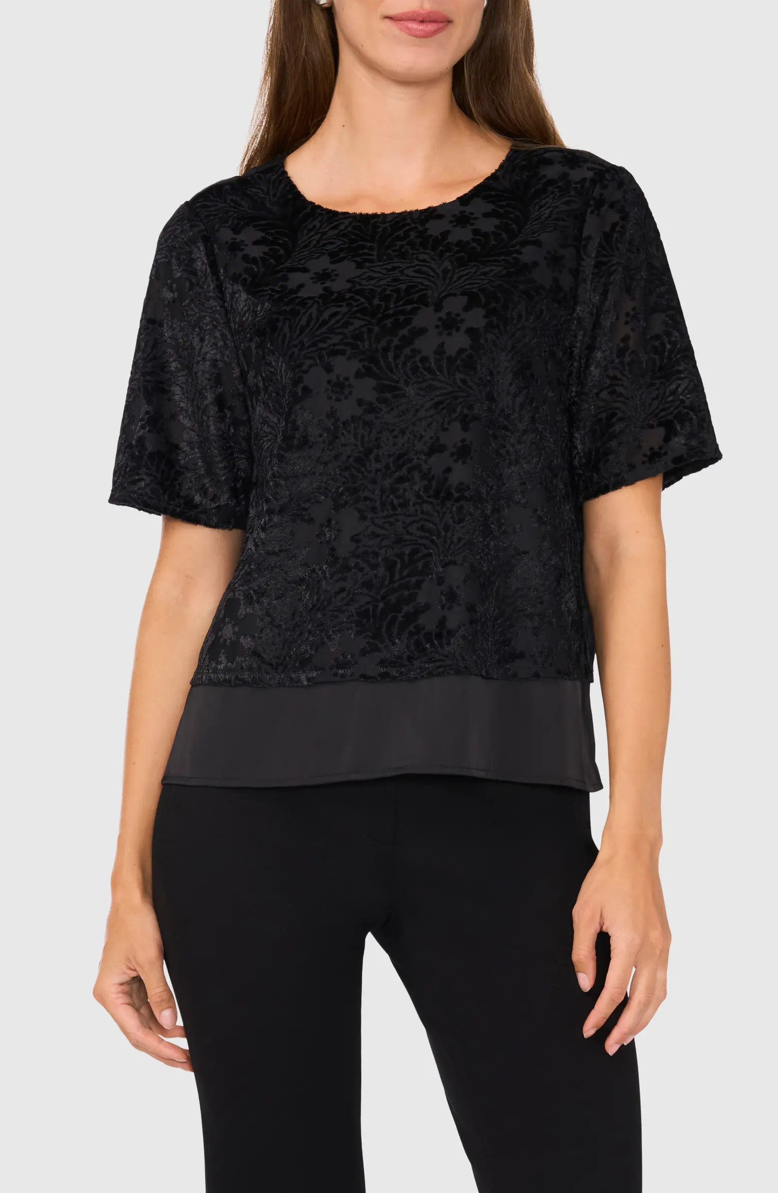 Halogen® Burnout Velvet Top | Nordstrom | Nordstrom