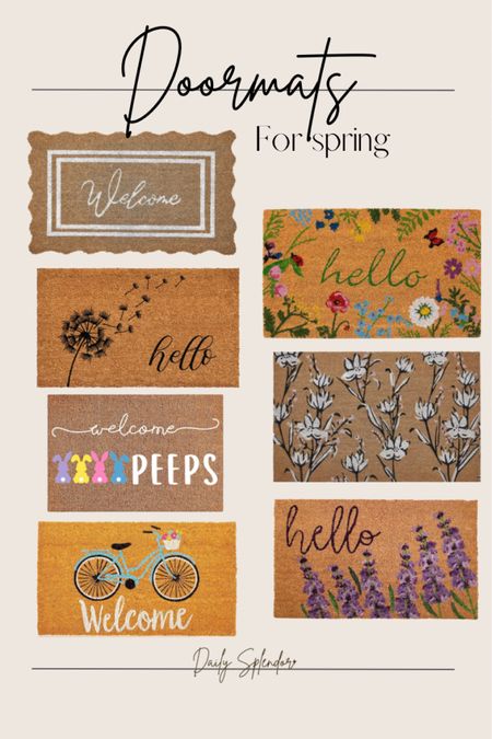 Welcome mats, doormats, spring front porch, spring doormat 

#LTKfindsunder50 #LTKhome #LTKSeasonal