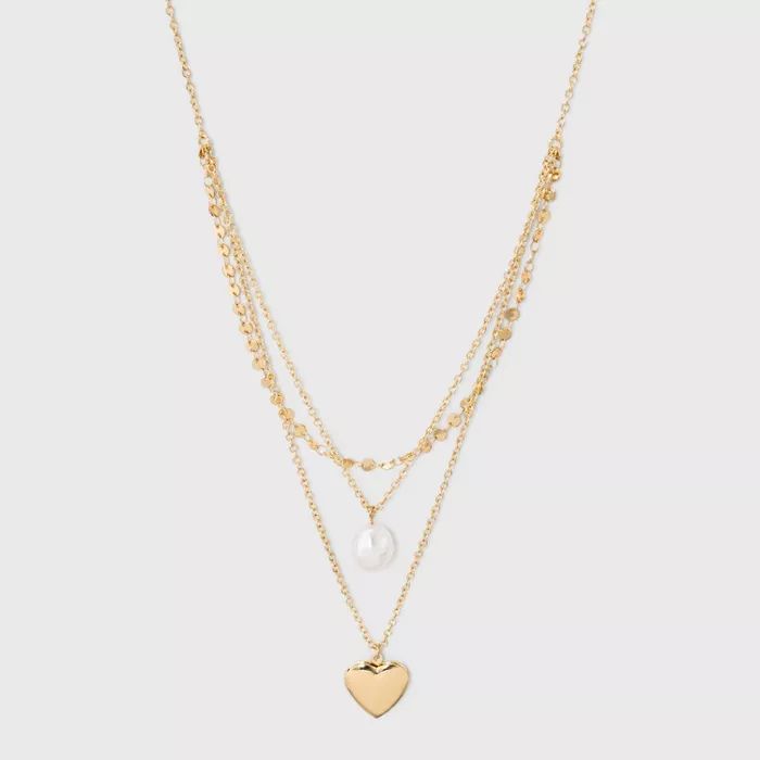 SUGARFIX by BaubleBar Charm Embellishments Layered Necklace - Gold | Target