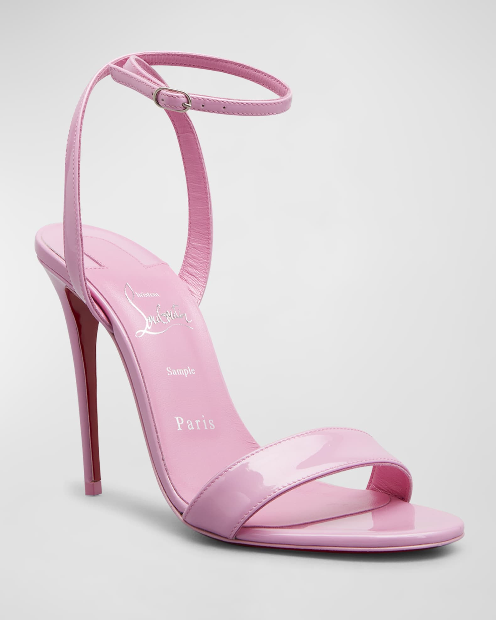 Christian Louboutin Loubigirl Ankle-Strap Red Sole Sandals | Neiman Marcus