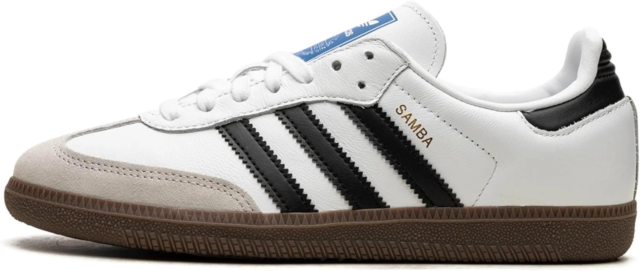 adidas Samba OG Womens White Energy Ink Gum Size | Amazon (US)