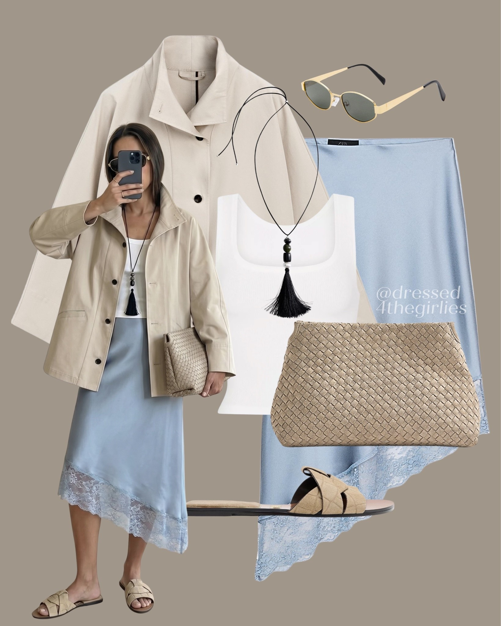 Lace skirt outfit🩵

#LTKsummer #LTKspring #LTKuk