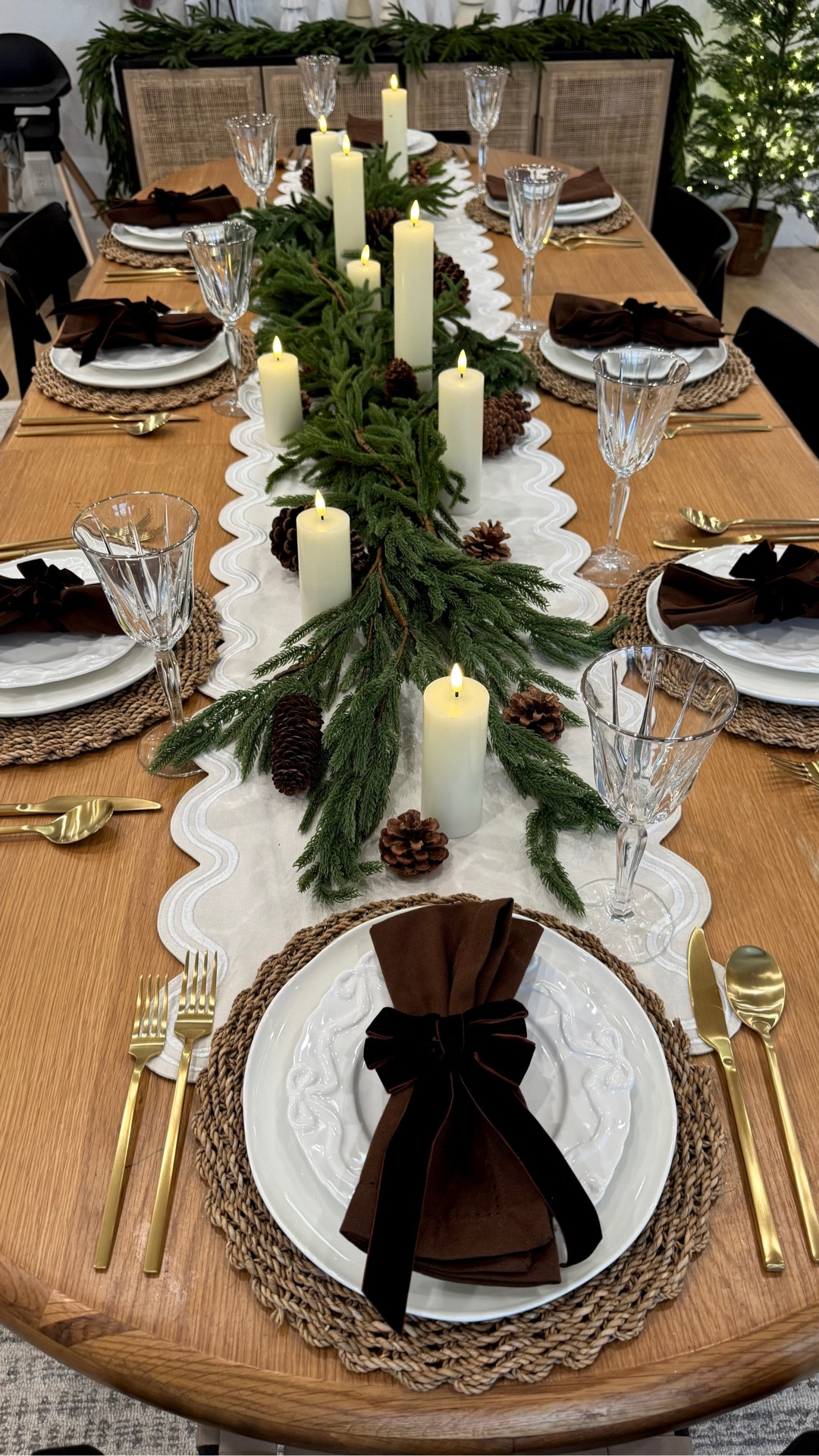 My Christmas table scape! Wanted a natural, rustic & moody vibe. All from Amazon, Anthropologie & Target!

#LTKHoliday #LTKHome #LTKU