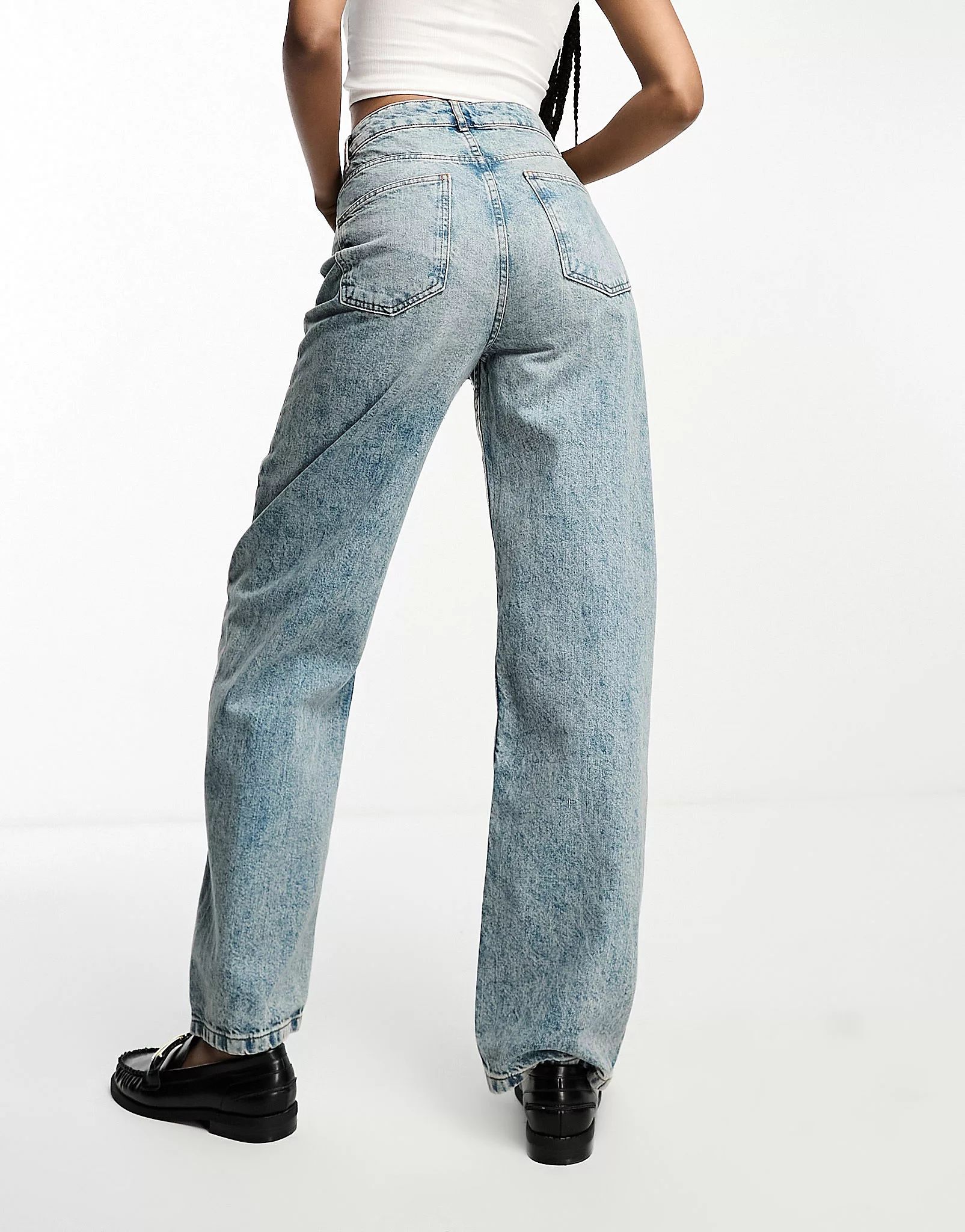 ASOS DESIGN Tall balloon jean in light blue | ASOS (Global)