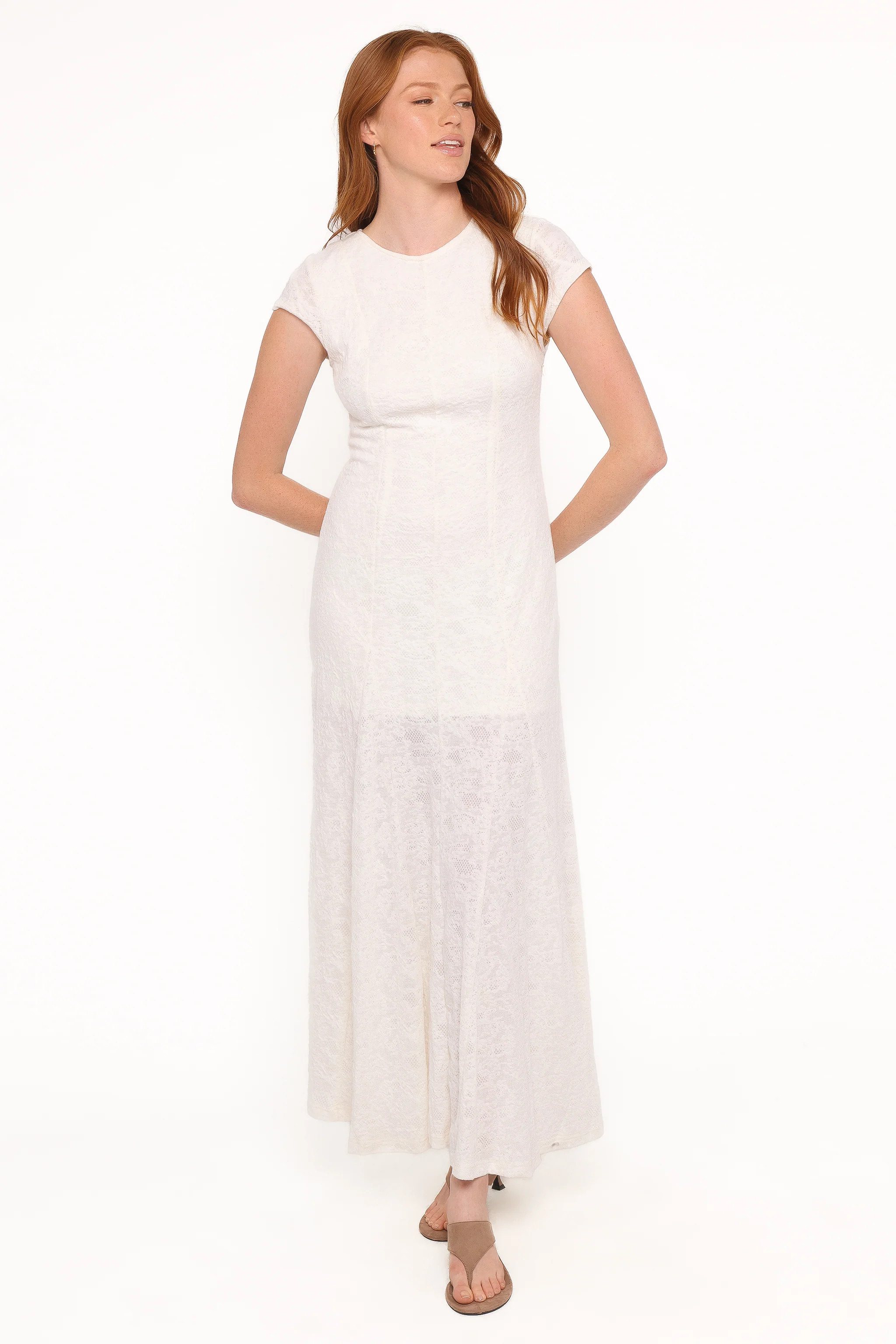 Constance Lace Maxi Dress - White | Petal & Pup (US)