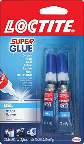 Loctite Super Glue Gel, Two 2-Gram Tubes (1399965), 2 Pack, Clear and colorless, 7 | Amazon (US)