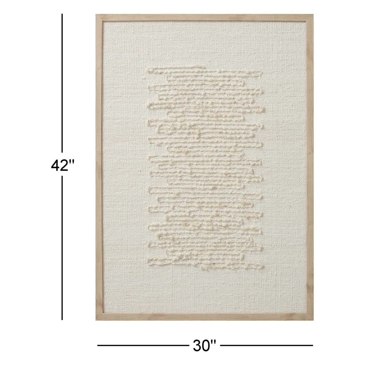 Amber Lewis x Loloi Mendocino Beige / Ivory 2'-6" x 3'-6" Wall Art | Wayfair North America