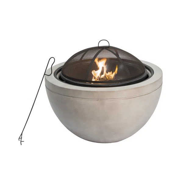 Colis Teamson Home 30" Outdoor Round Wood Burning Fire Pit | Wayfair North America