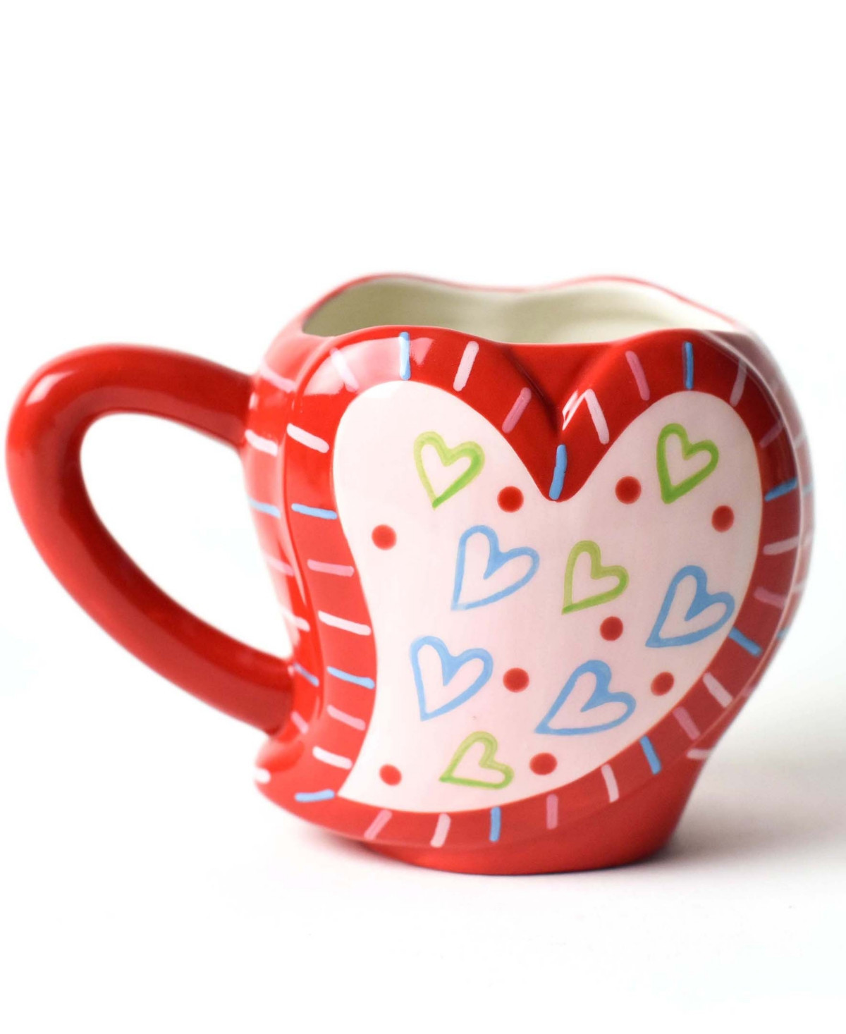 Happy Everything by Laura Johnson Heart Shaped Mug 16 oz - Red | Macy's