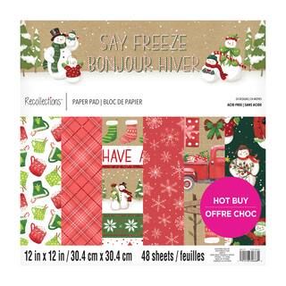 Say Freeze Paper Pad by Recollections™, 12" x 12" | Michaels Stores